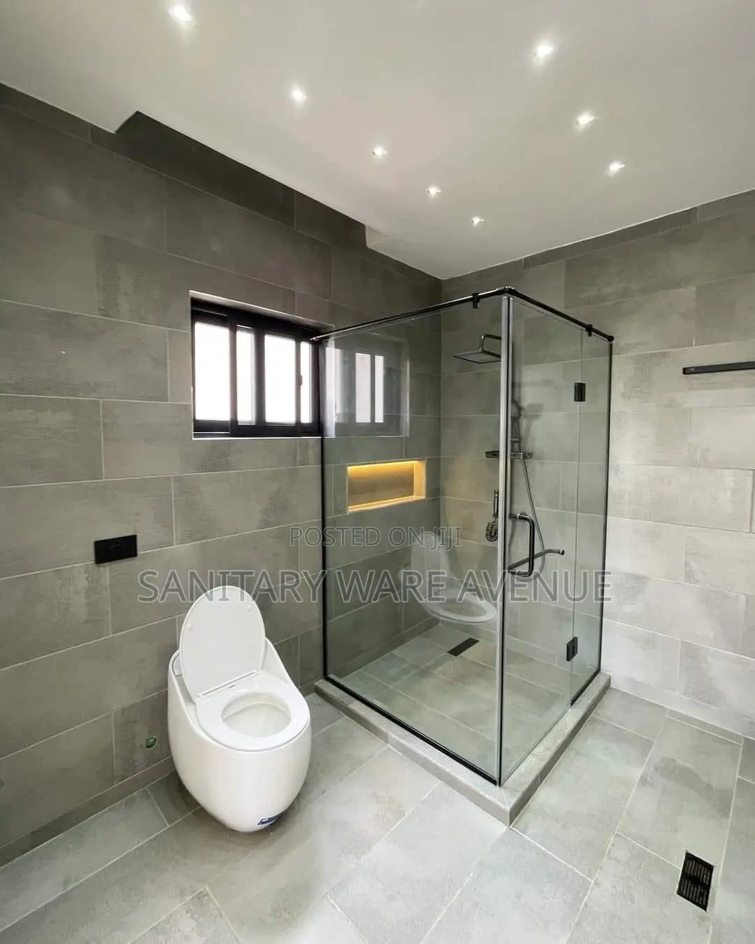 Complete Bathroom Set - Water Closet - Glass Cubicle