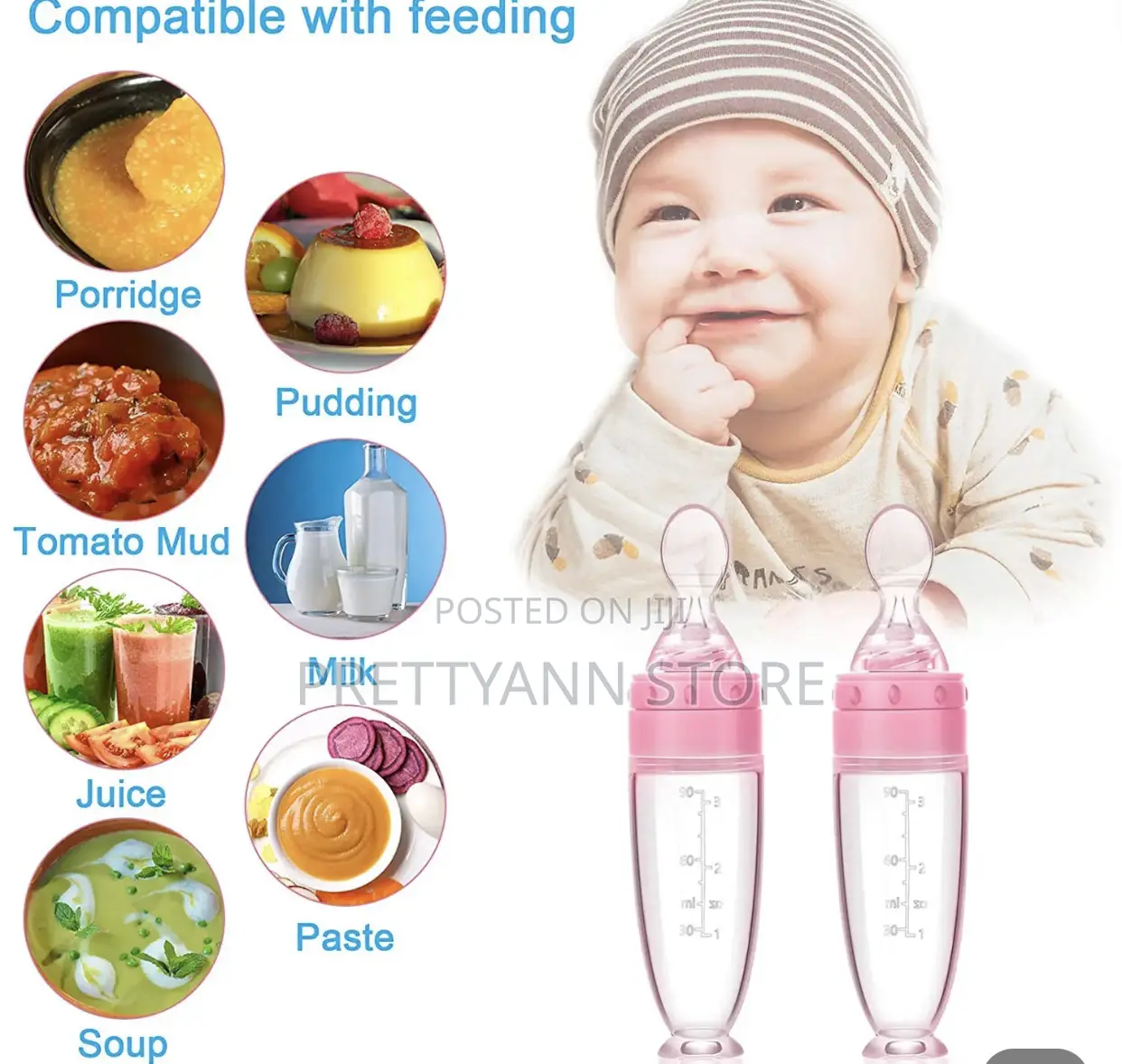 Baby Squeeze Silicon Spoon Feeder