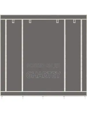 Portable, Foldable Wardrobe 4 In 1 Gray