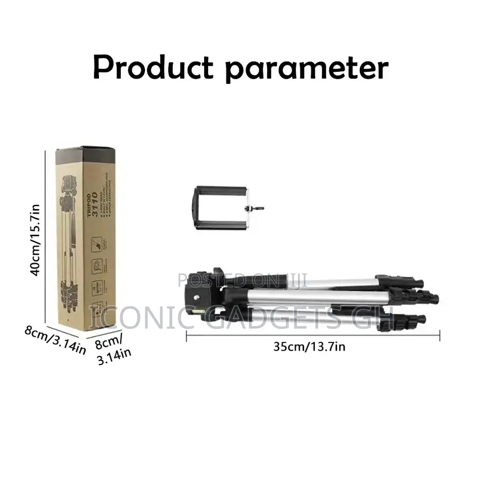 3110 Tripod With Rubber Feet