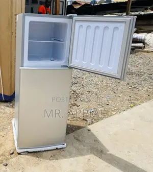 Elegant Gray Nasco Nasf2-13 Fl Top Freezer Electric Fridge.