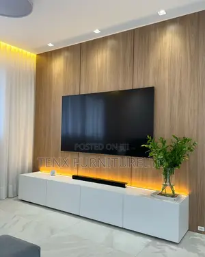 Tv Stand With BACKBOARD and Led Tubes