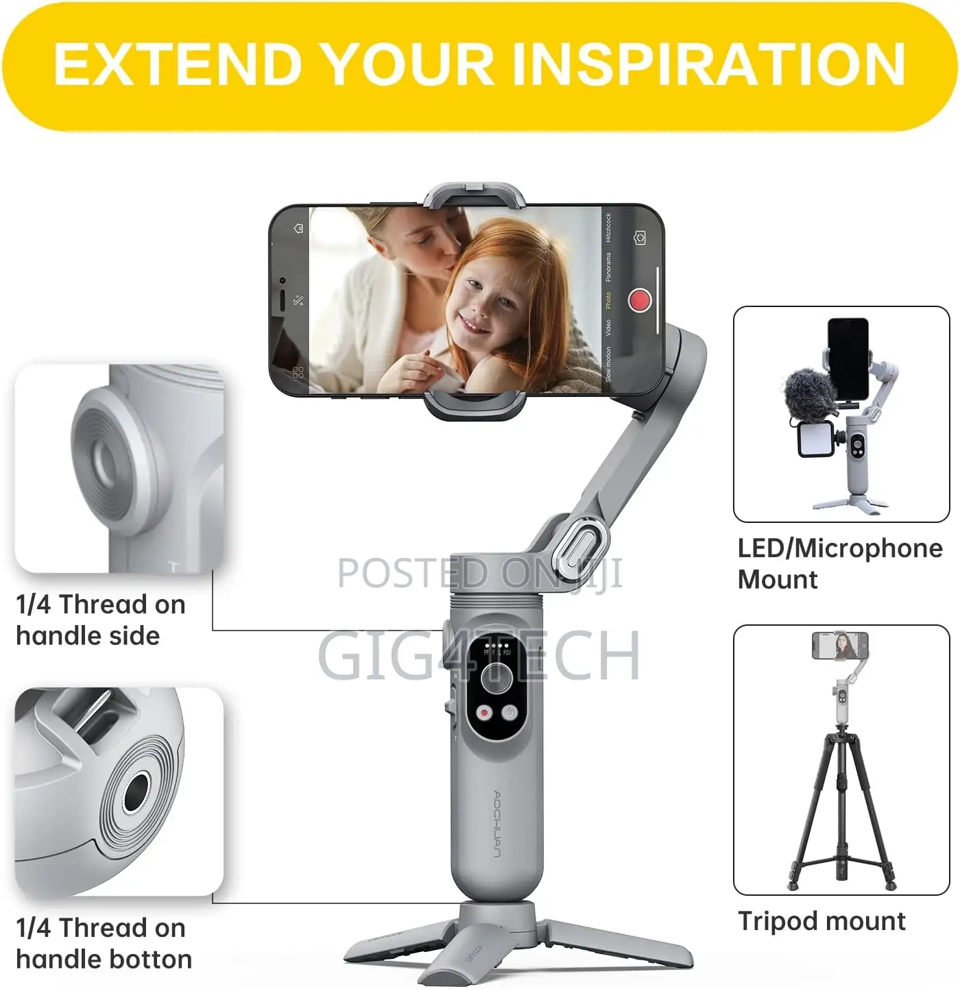 AOCHUAN Smart X Smartphone Gimbal