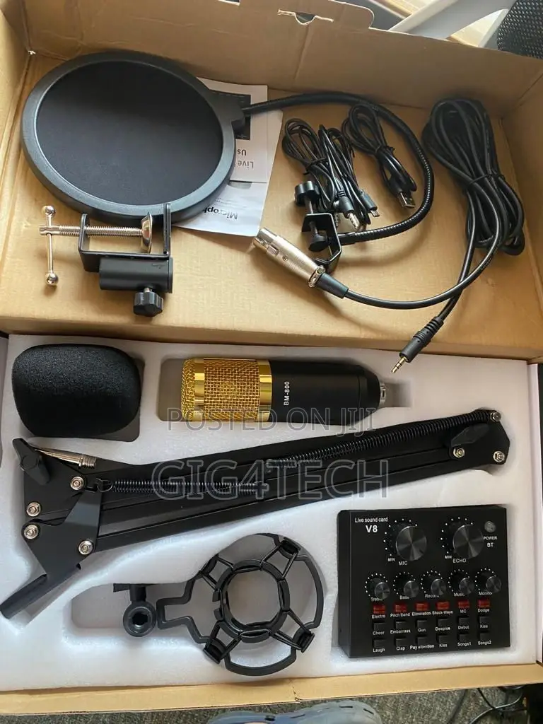 Bm 800 Condenser Microphone With Sound Card