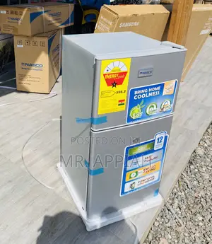 Manual Defrost Nasco Nasf2-120 Top Freezer Fridge(Gray).