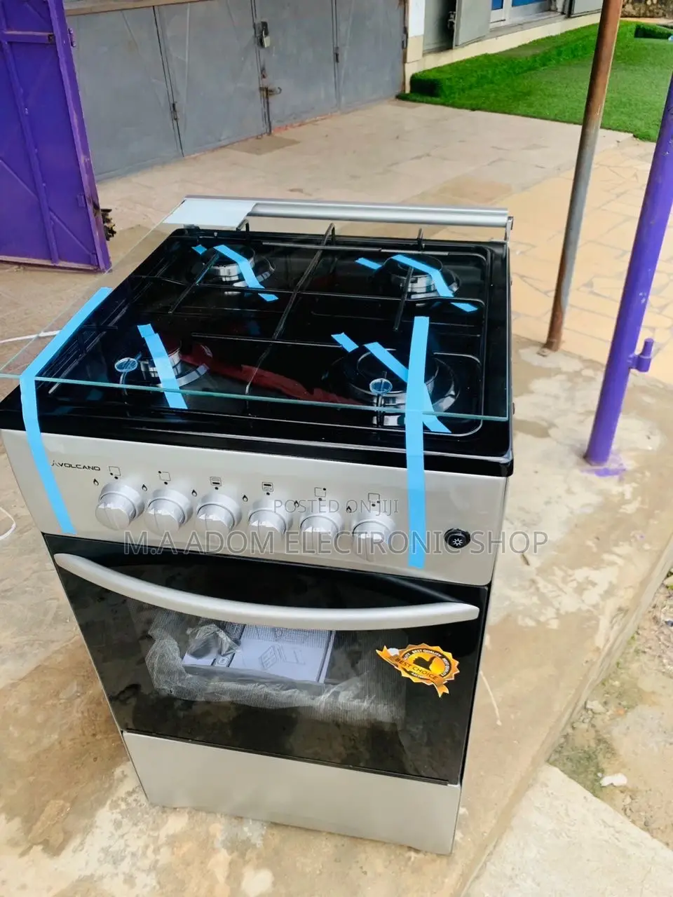 Volcano 50x50 Oven and Grill 4 Gas Burner(Gray).