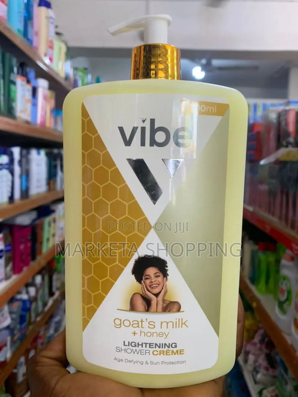 Vibe Goat's Milk + Honey Lightening Shower Creme 1100ml