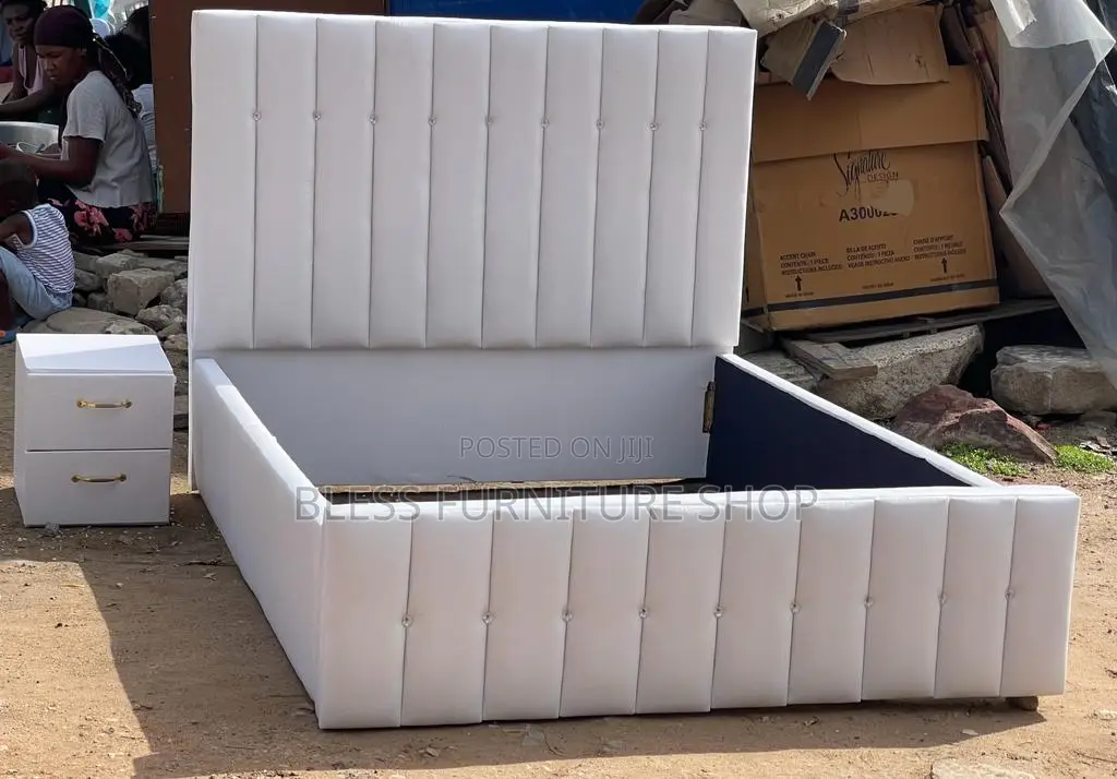 Double Bed Frame With Side Drawers