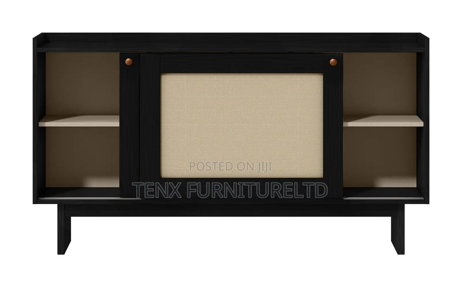 Buffet Unit Black (Rattan Fibre)