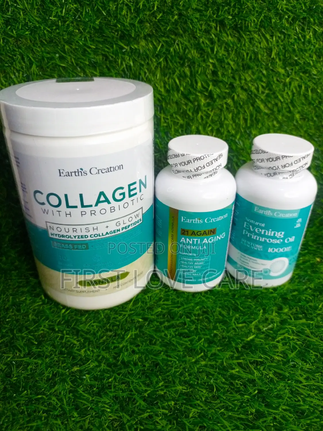 Earth's Creation Collagen , 21 Again Evening Primrose Oil