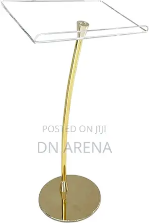 Original Imported Acrylic Lectern Gold Pulpit