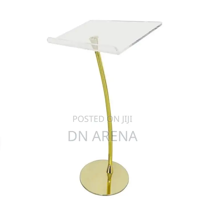 Original Imported Acrylic Lectern Gold Pulpit