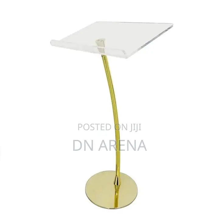 Original Imported Acrylic Lectern Gold Pulpit