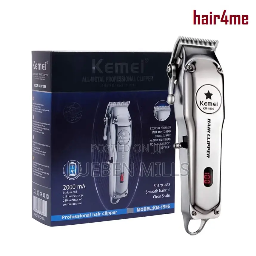 Full Metal Body Barbering Shop Hair Clipper Machine - Kemei