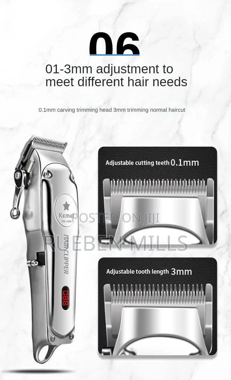 First Grade Salon Hair Clipper Barbering Machine - Kemei