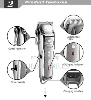 First Grade Salon Hair Clipper Barbering Machine - Kemei