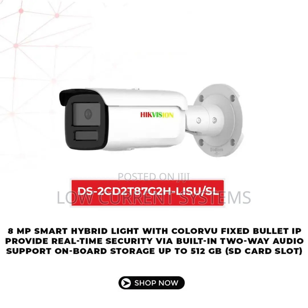 Hikvision 8mp Smart Light Colorvu Bullet Wifi Network Camera