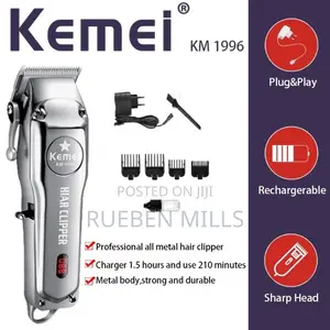 Strong Battery Heavy Duty Kemei Hair Clipper Shaving Machine