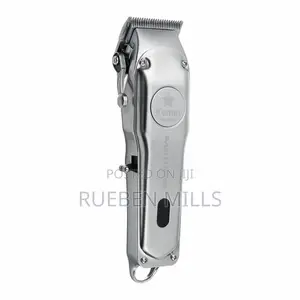 Silver All Metal Cordless Chargeable Kemei Barbering Machine