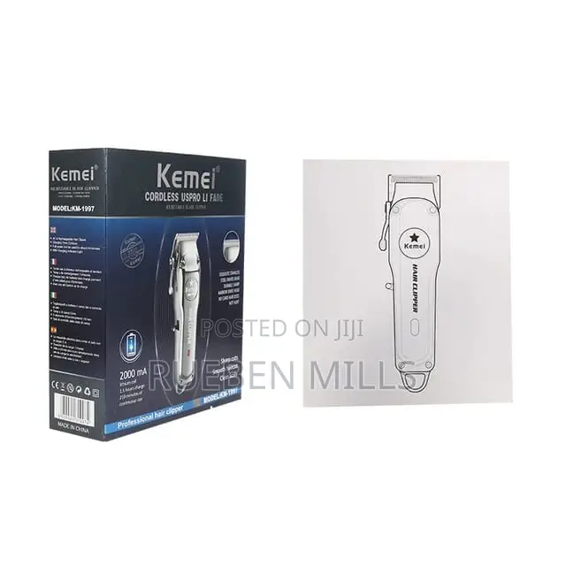 Original Full Metal Body Wireless Kemei Hair Clipper KM-1996
