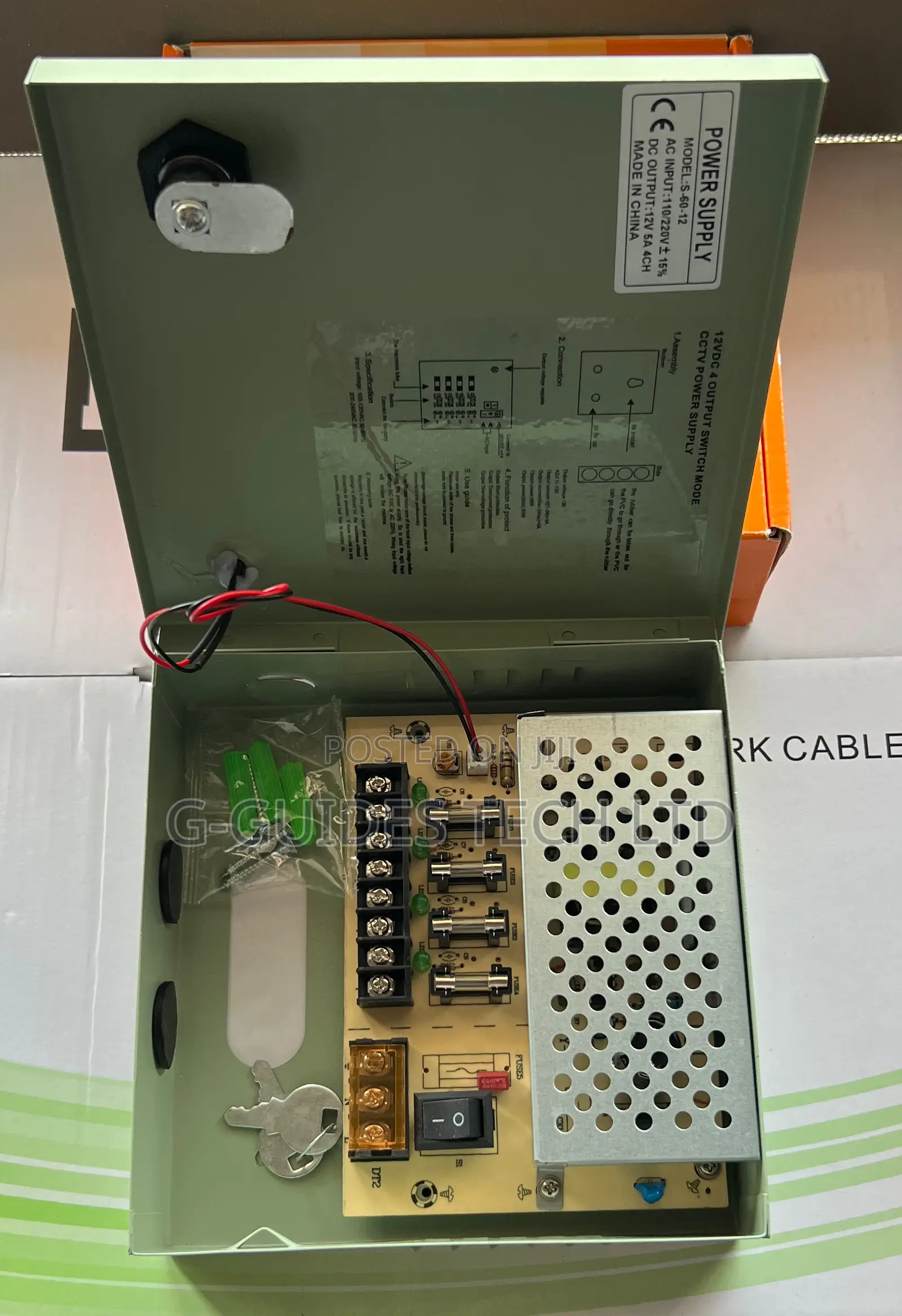 12V 5A CCTV Power Supply, 5A CCTV Power Supply