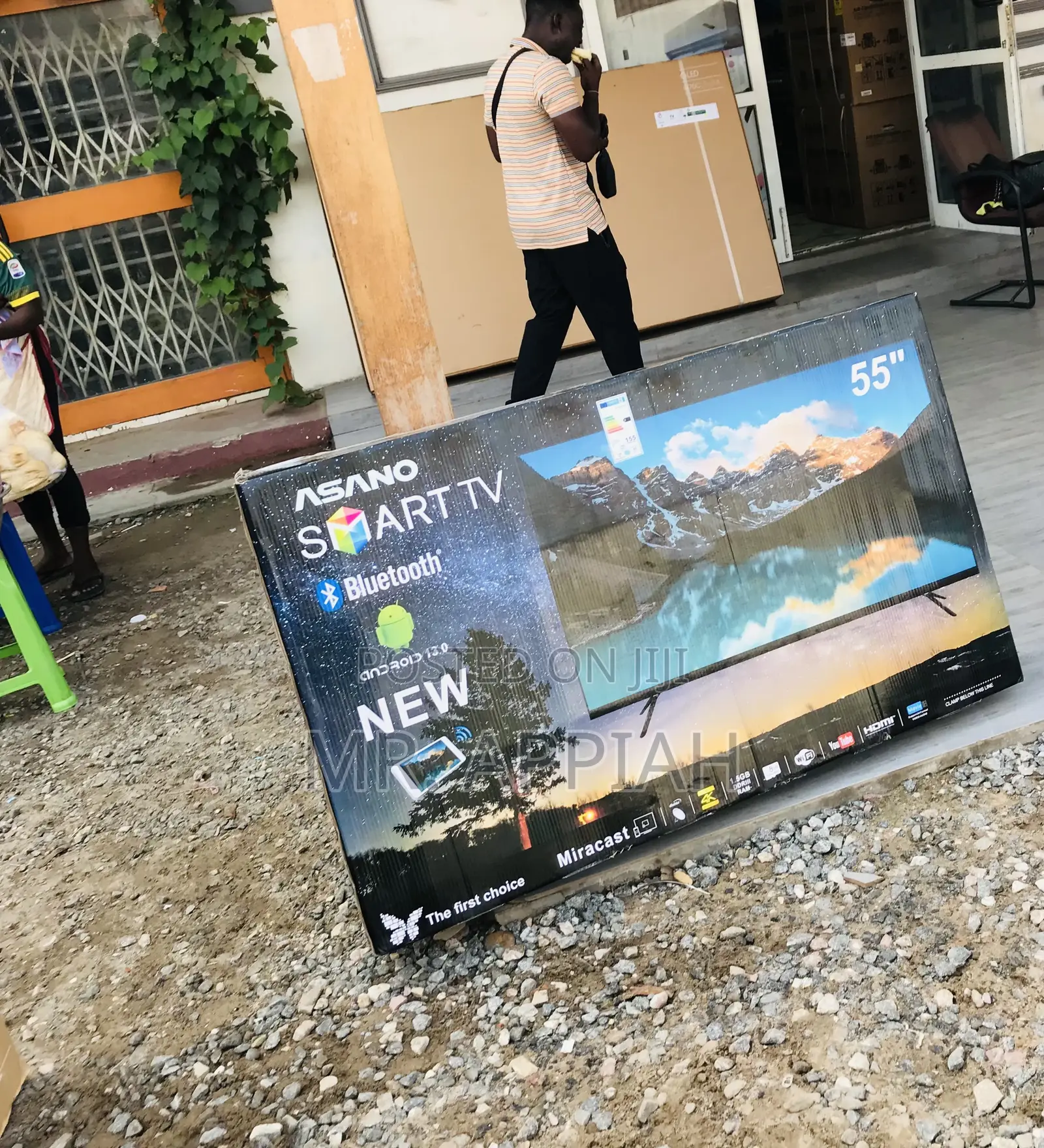 Durable Asano 55" Uhd Smart Satellite Television.