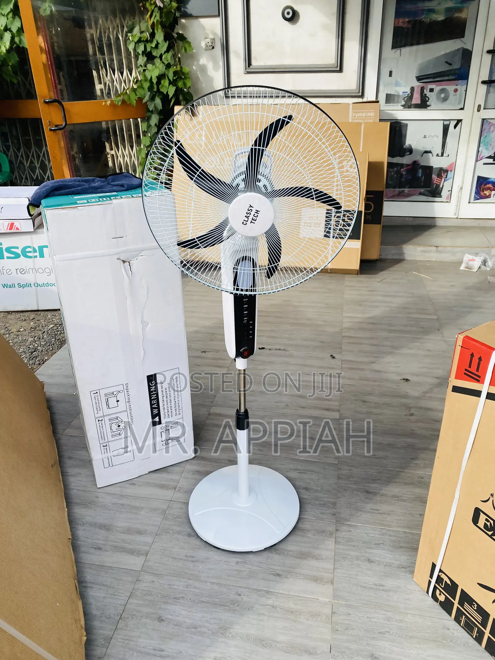 Brand New Classy Tech 18 Rechargeable With Remote Fan.