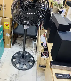 High Quality Wow Win Rechargeable Fan 17.2 Inch(Black).