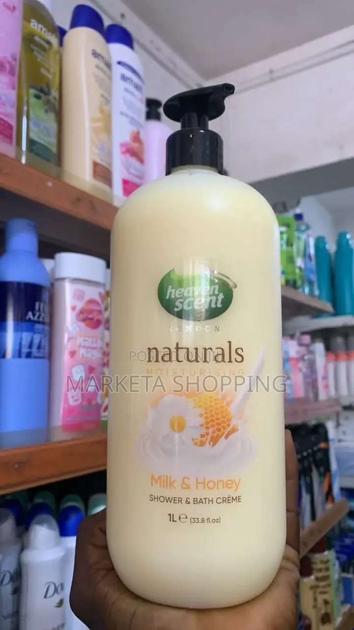 Heaven Scent Natural Moisturising Milk Honey Shower Gel 1L