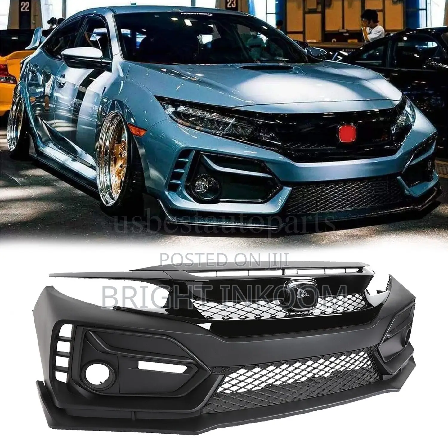 Honda Civic 2016 2017 2018 Bumper Complete Sports