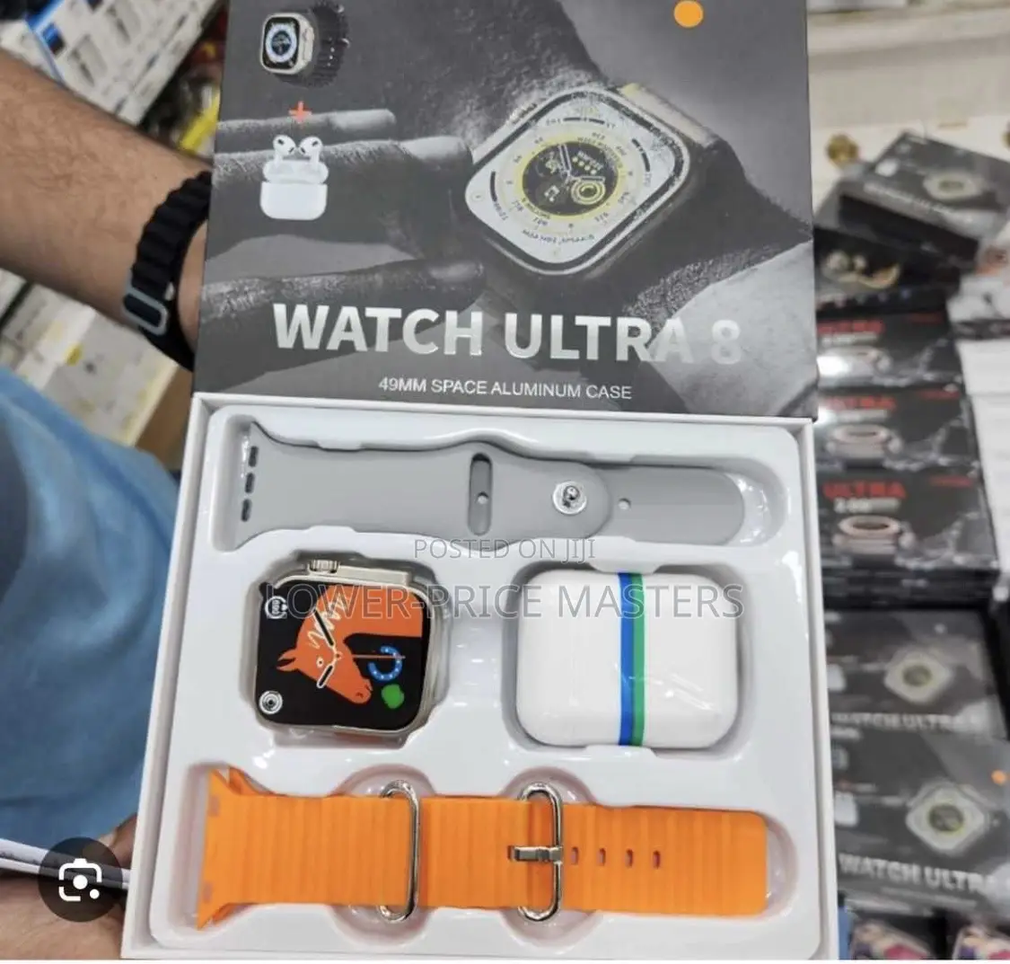 3 in 1 Ultra 9 Smartwatch With Airpods