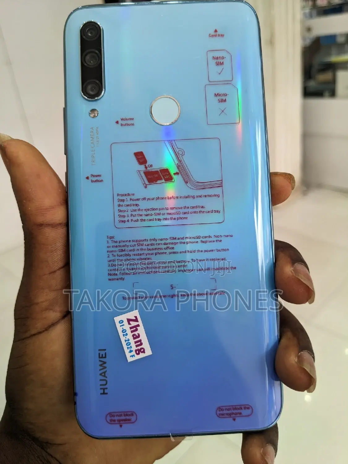 New Huawei Y9 Prime 2019 128 GB Blue