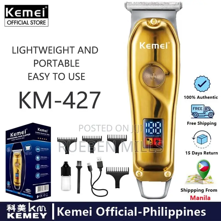 First Grade Kemei Km-427 Close Shaving Beard Trimmer Machine
