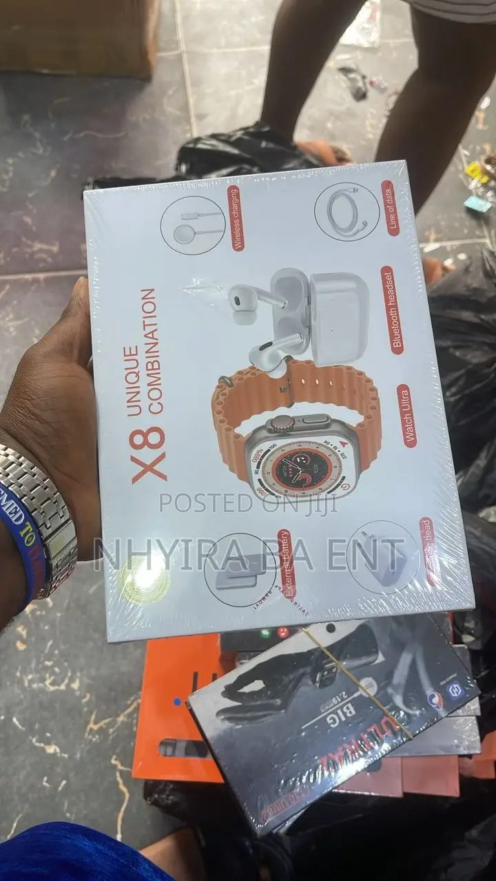 3 In 1; Smart Watch, Earpod, Phone And More Accessories