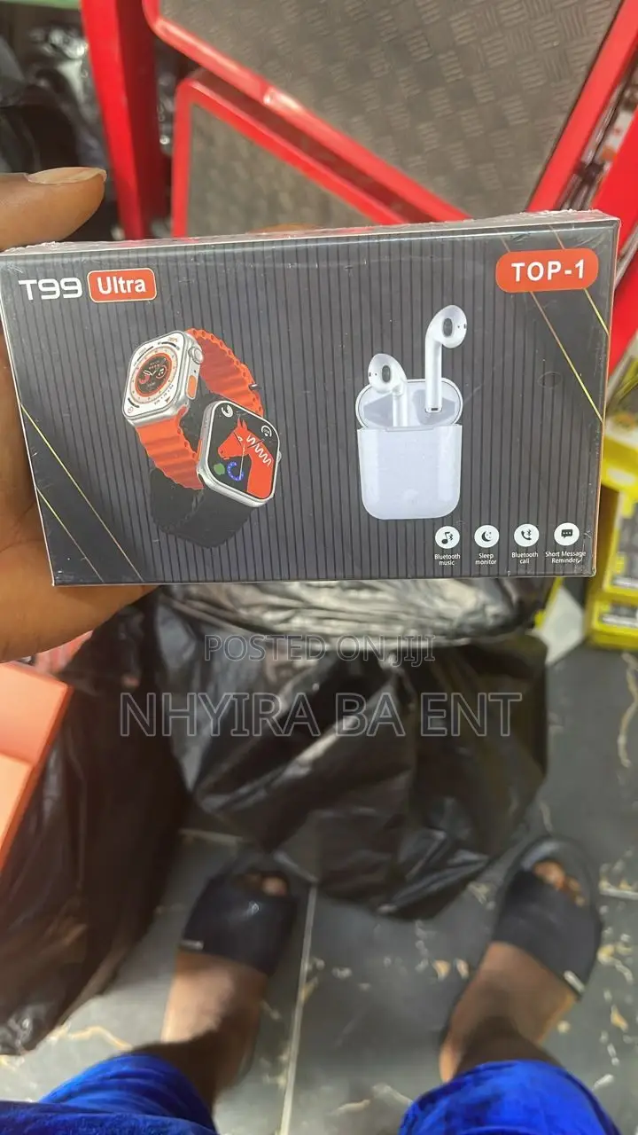 3 In 1; Smart Watch, Earpod, Phone And More Accessories