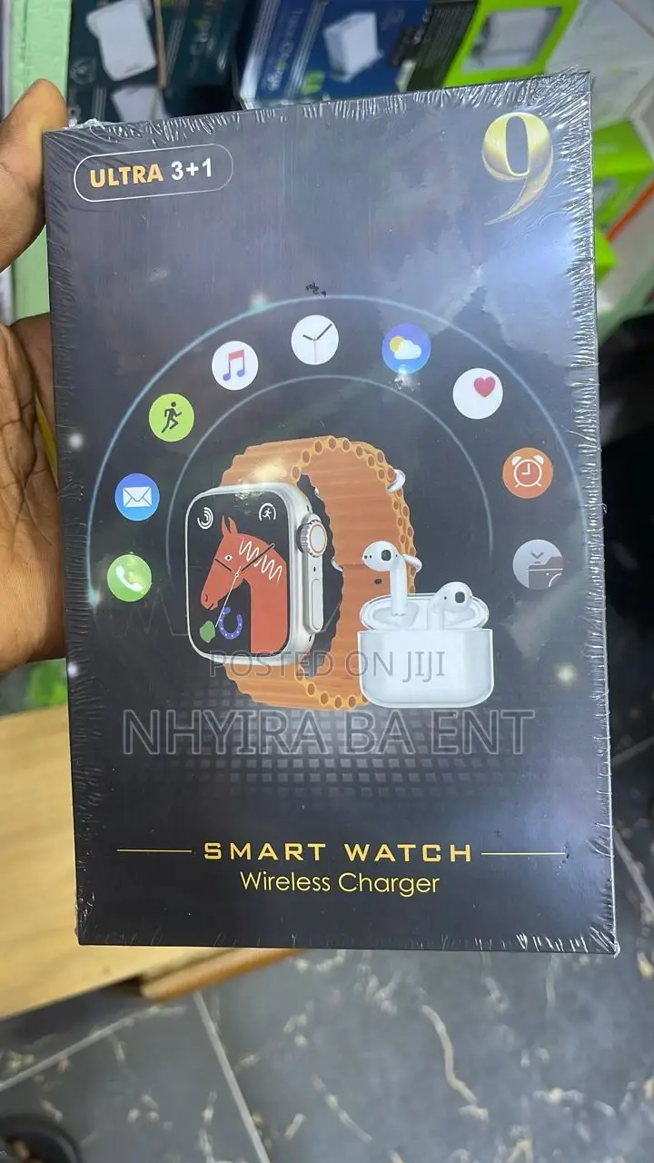 3 In 1; Smart Watch, Earpod, Phone And More Accessories