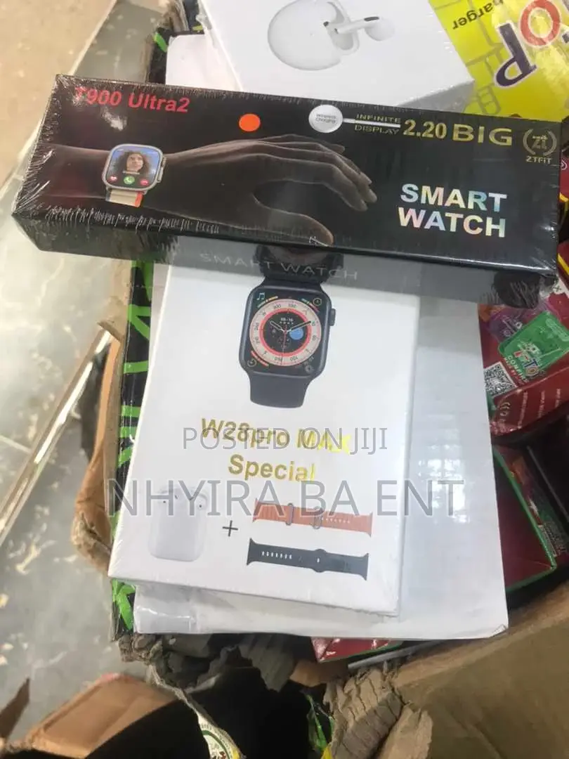 3 In 1; Smart Watch, Earpod, Phone And More Accessories