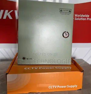 10ah CCTV Power Supply With Fuse (9CH Outlet)