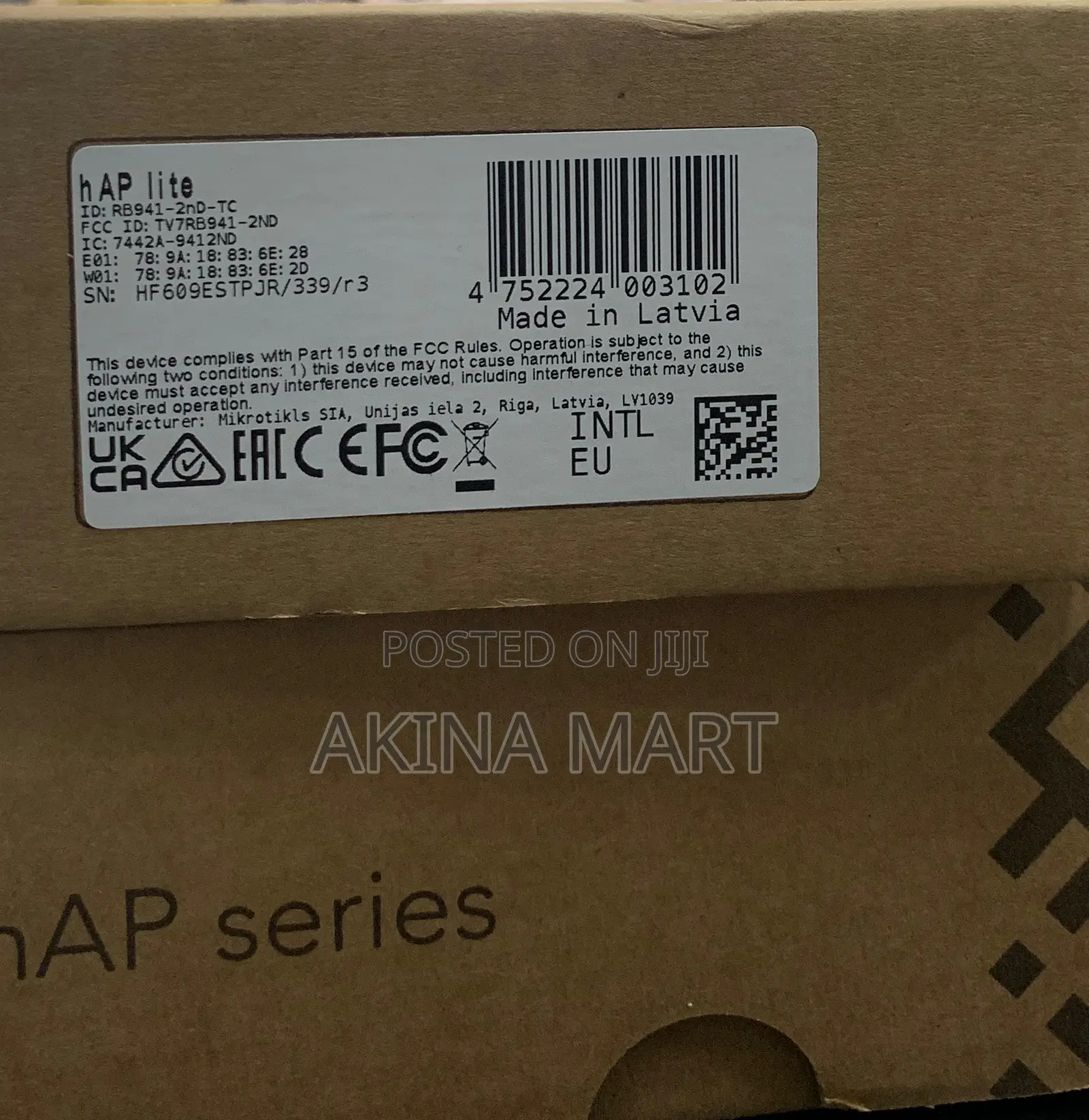 Mikrotik Hap Lite Rb941-2nd-Tc