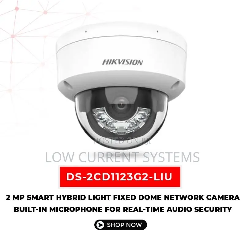 Hikvision 2mp Smart Light Dome Network Ip Audio Camera Netwo