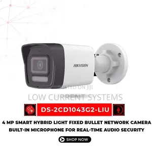 Hikvisio 4mp Smart Hybrid Audio Bullet Network 4mp Ip Camera