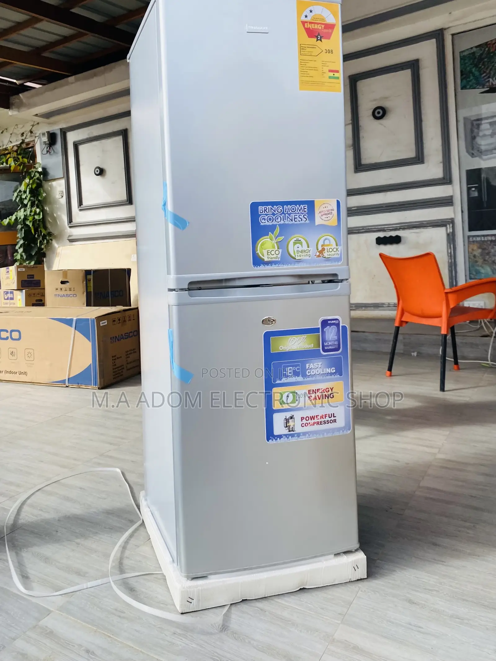 Nasco 147L Bottom Mount Freezer Refrigerator [NASD2-20].