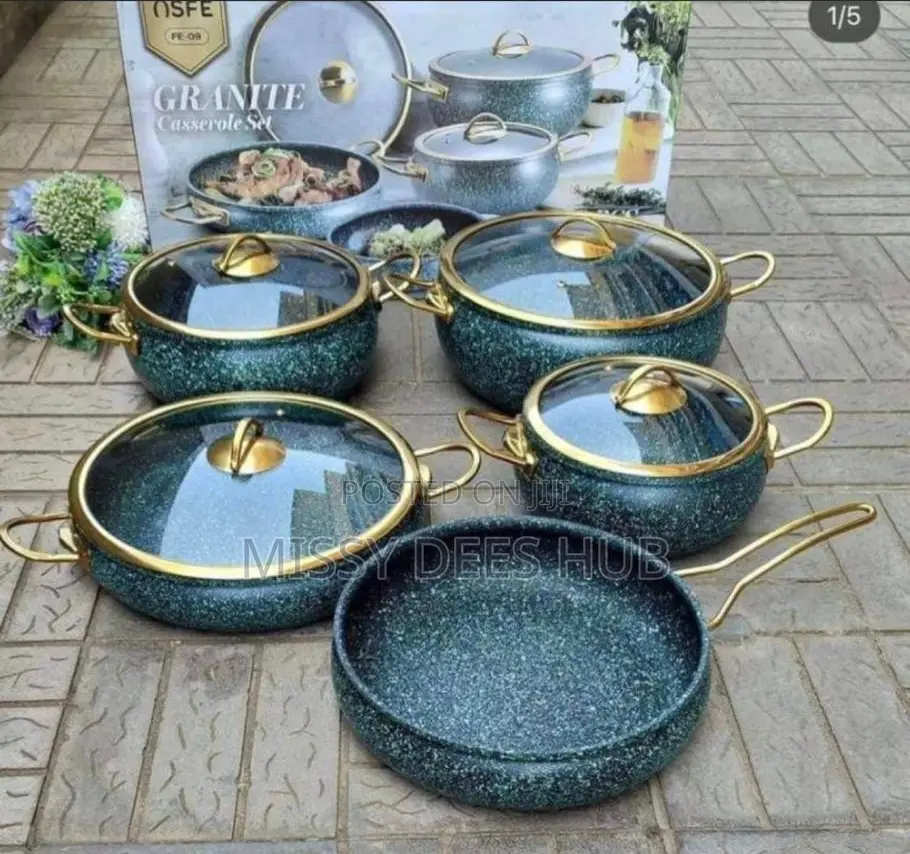 9pcs Ivory Cookware Set
