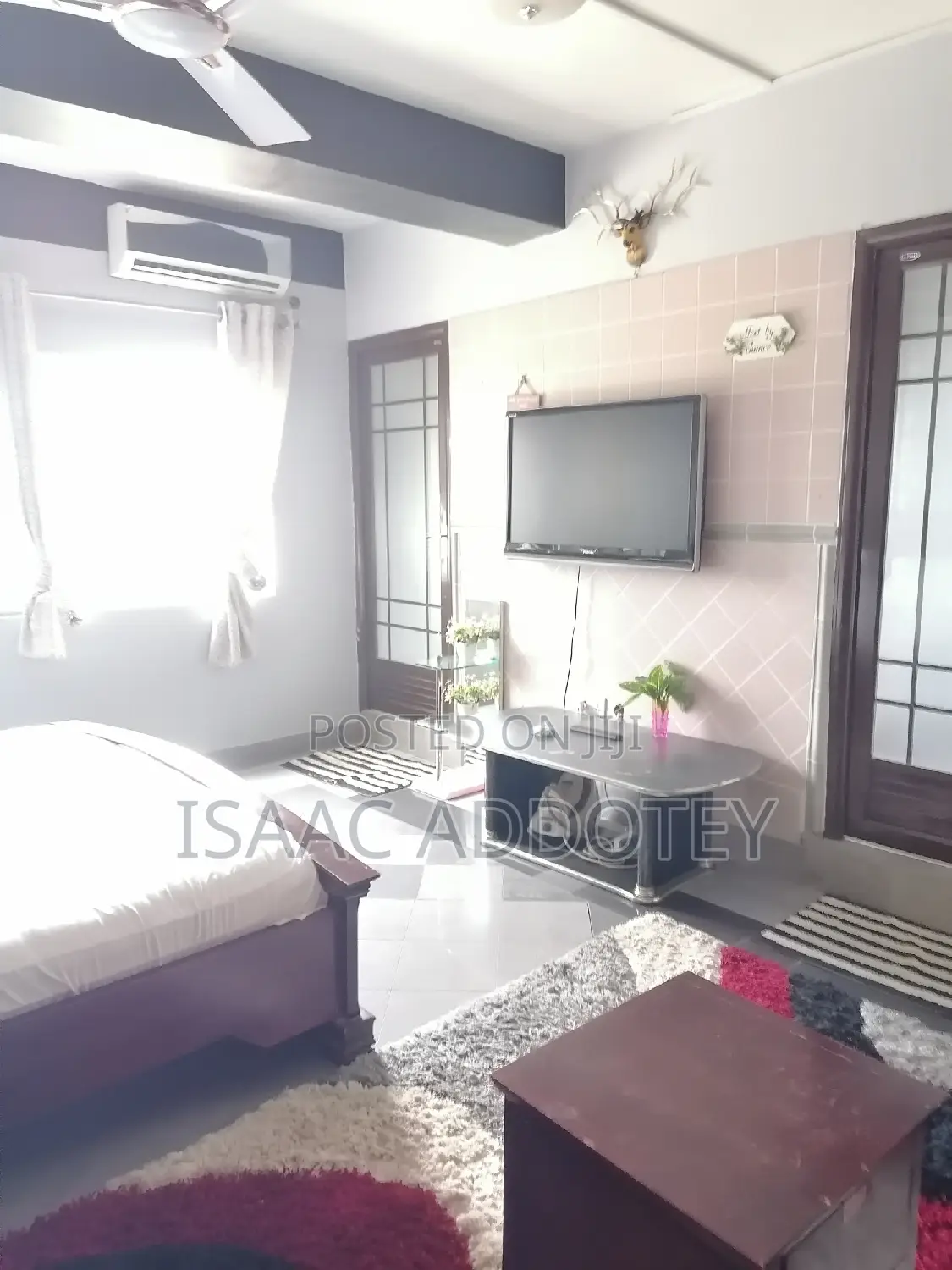 Furnished 1bdrm Apartment in Sakumono Estate, Baatsona Total for rent