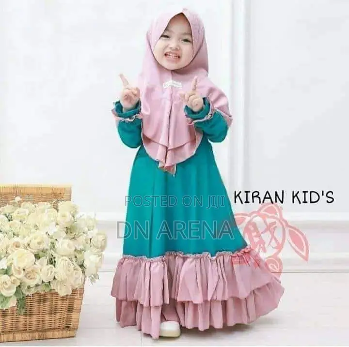 Kids Abaya Muslim Outfits for Kiids Modest Wear