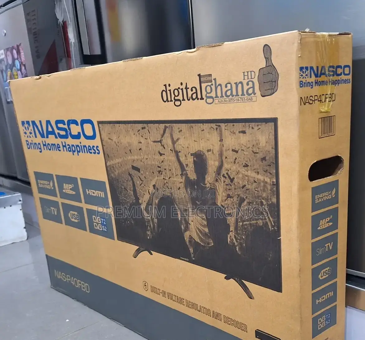 Unleash the Power of Technology | 40" Nasco DVBT2-S2 FHD TV