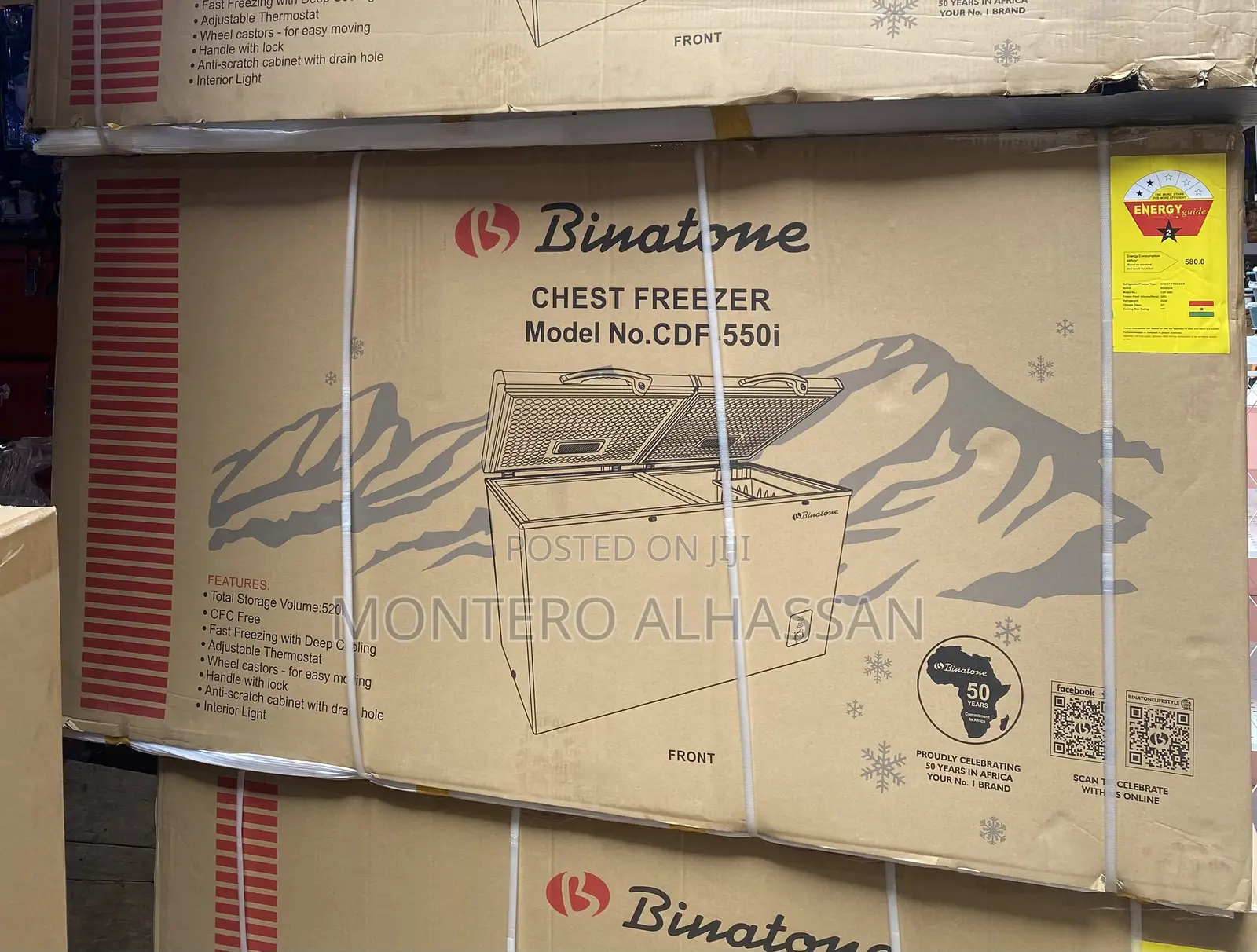 Freezer Binatone 520liters