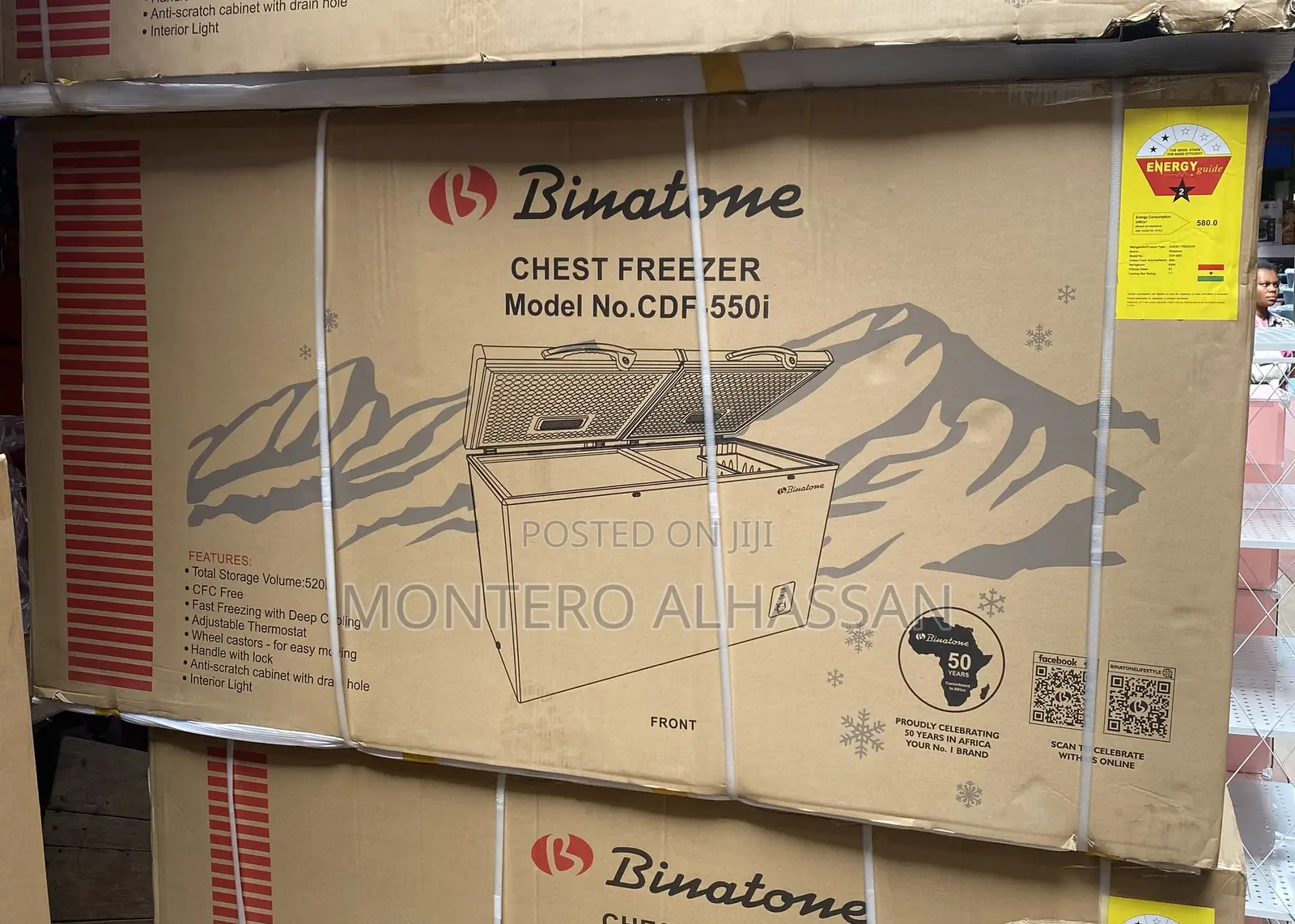 Freezer Binatone 520liters