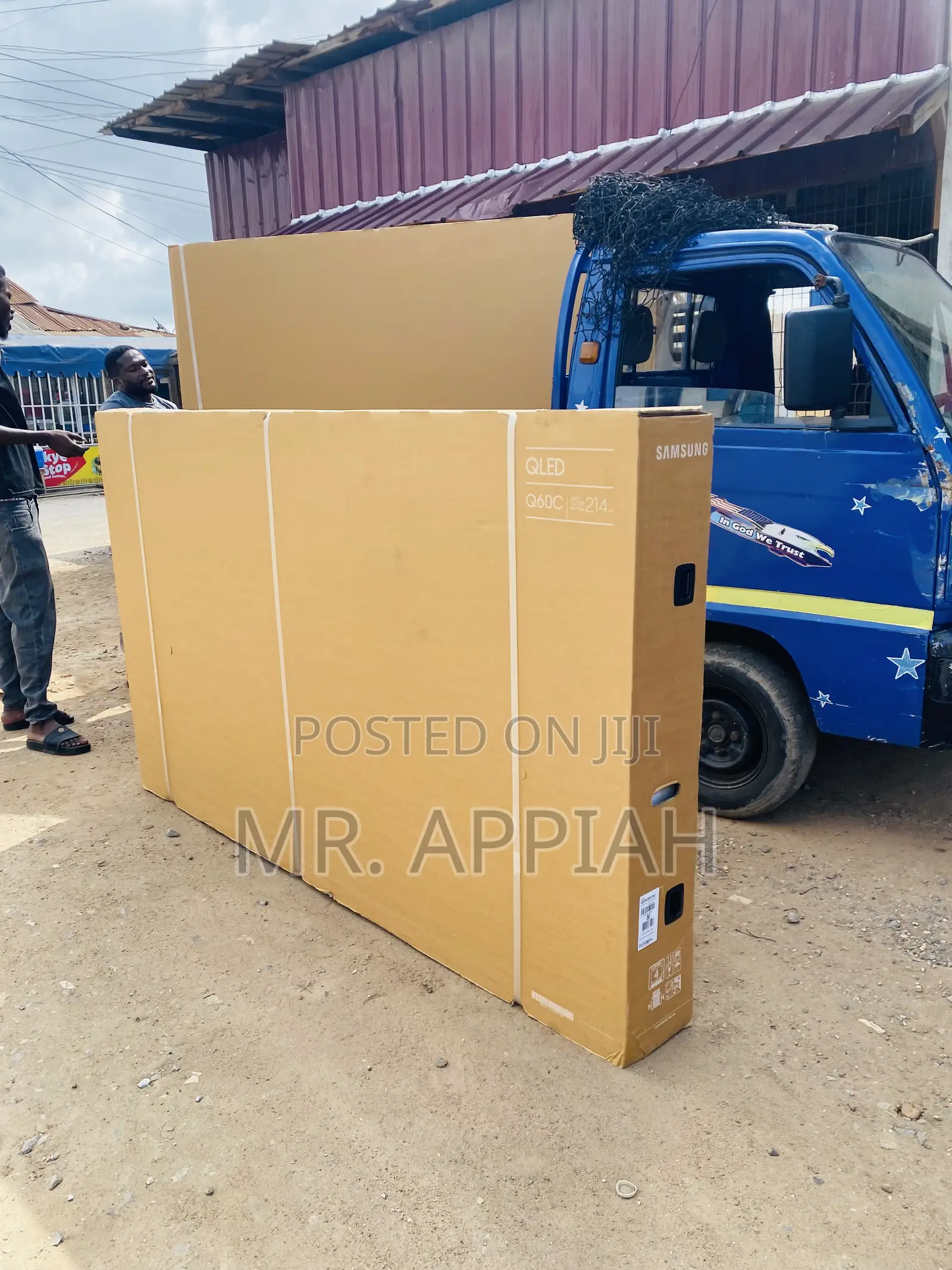 Elegant Black Samsung Qled 85Q60 85 Inch Smart Tv.