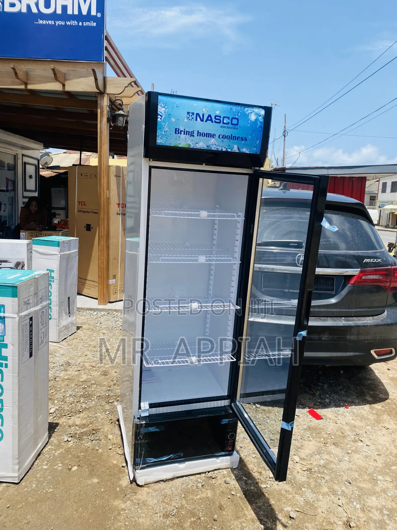 Durable Nasco Nas400fl-1dr Single Door Electric Fridge.